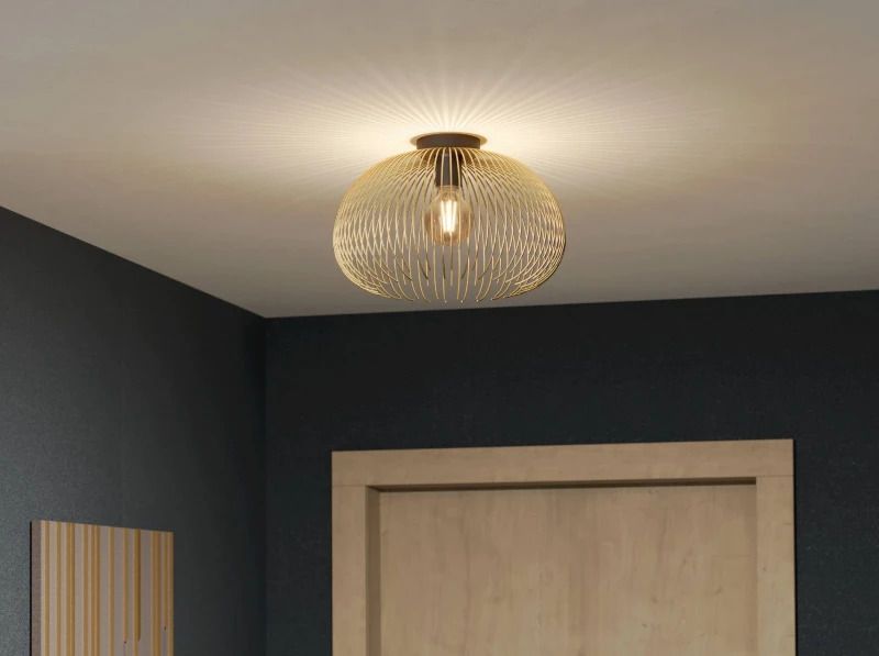 EGLO LED Plafondlamp Venezuela | 1X E27 Max 40W | IP20 | Goud