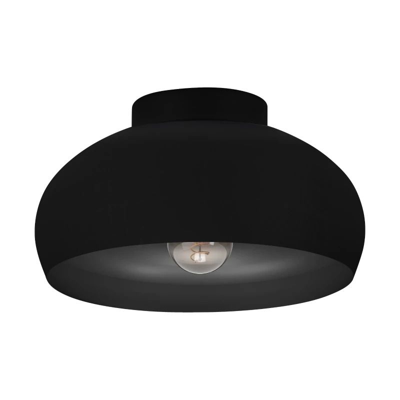 EGLO LED Plafondlamp Mogano 2 | 1X E27 Max 40W | IP20 | Zwart