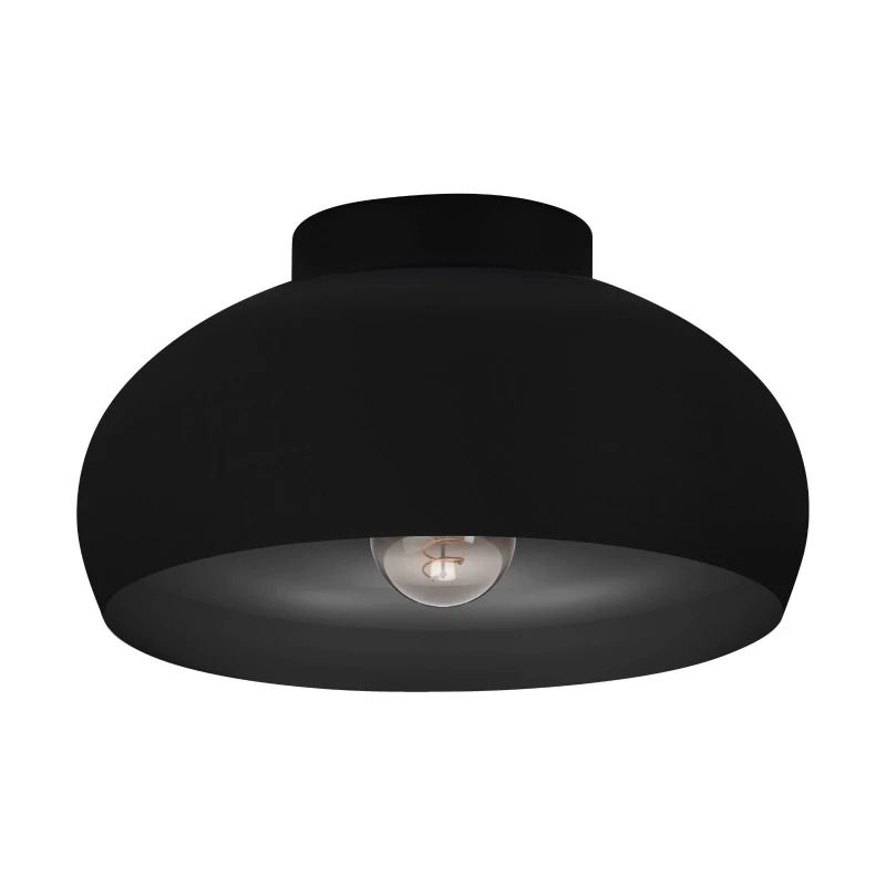 EGLO LED Plafondlamp Mogano 2 | 1X E27 Max 40W | IP20 | Zwart
