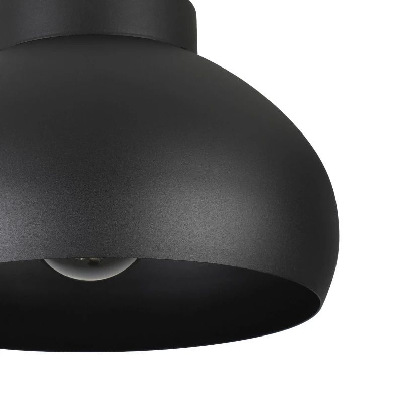 EGLO LED Plafondlamp Mogano 2 | 1X E27 Max 40W | IP20 | Zwart