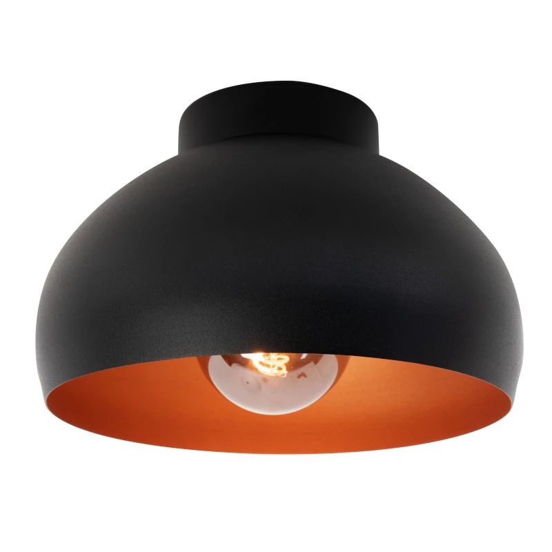 EGLO LED Plafondlamp Mogano 2 | 1X E27 Max 40W | IP20 | Zwart/koper