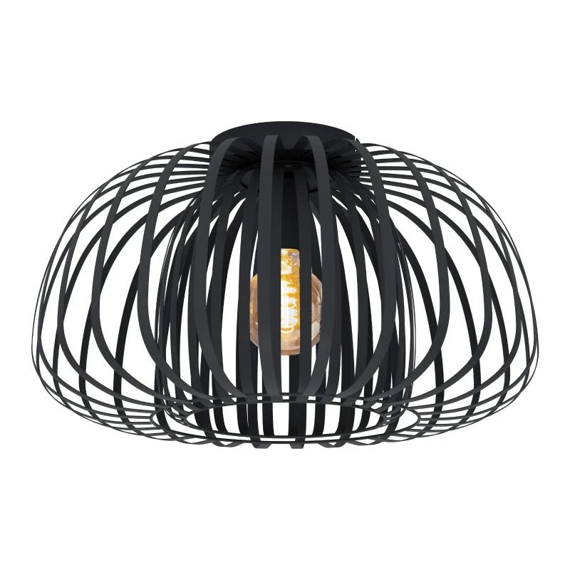 EGLO LED Plafondlamp Encinitos 1 | 1X E27 Max 40W | IP20 | Zwart