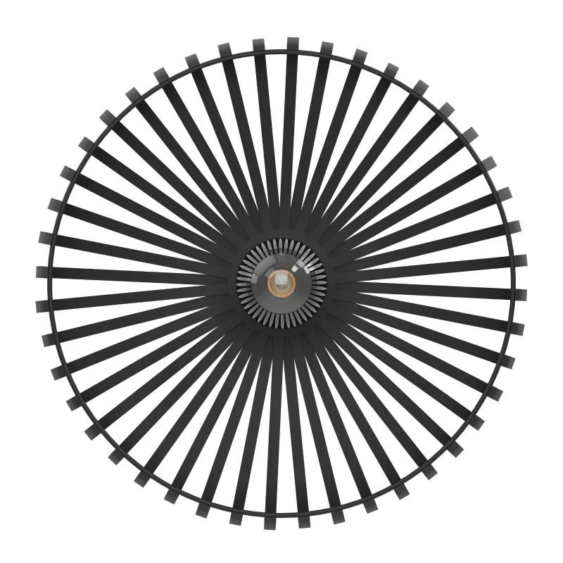 EGLO LED Plafondlamp Mogano 3 | 1X E27 Max 40W | IP20 | Zwart/metal