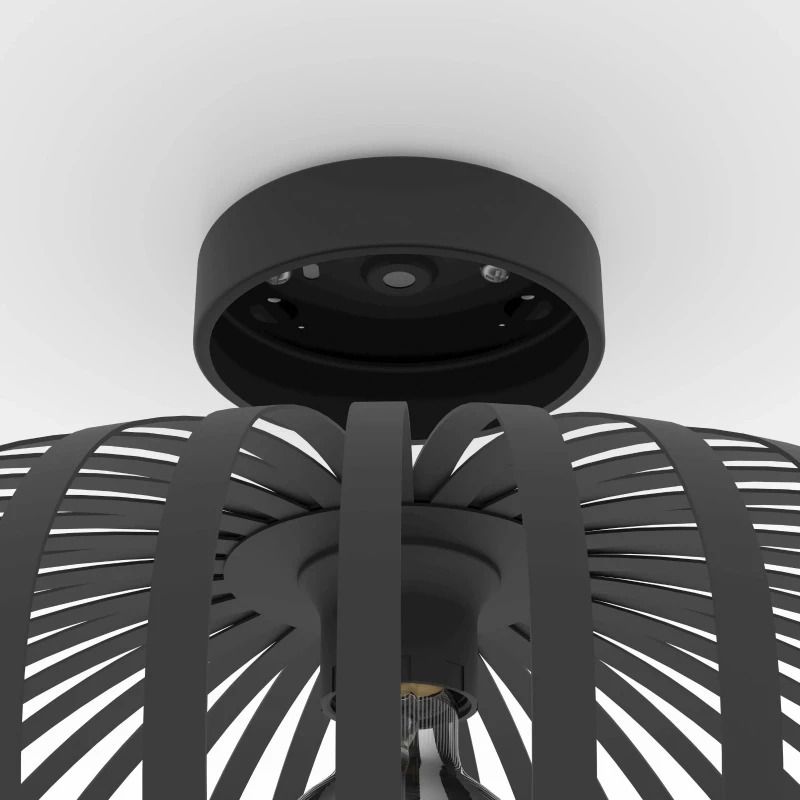 EGLO LED Plafondlamp Mogano 3 | 1X E27 Max 40W | IP20 | Zwart/metal