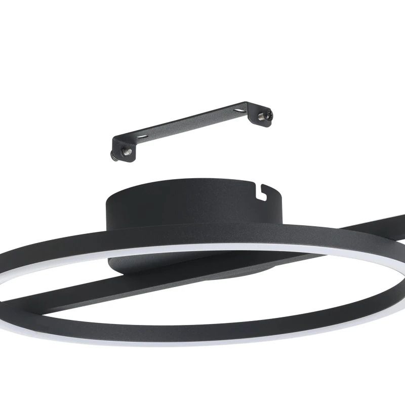 EGLO LED Plafondlamp Amandolo | 17W 2765K 1900Lm | IP20 Dimbaar | Zwart