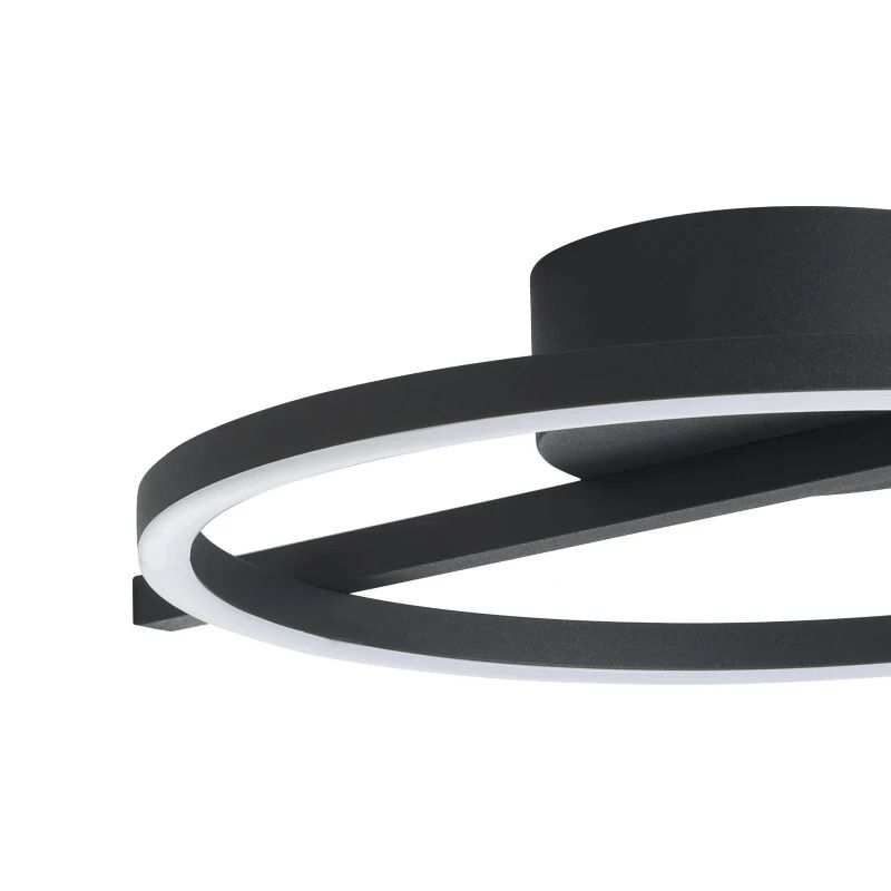 EGLO LED Plafondlamp Amandolo | 17W 2765K 1900Lm | IP20 Dimbaar | Zwart