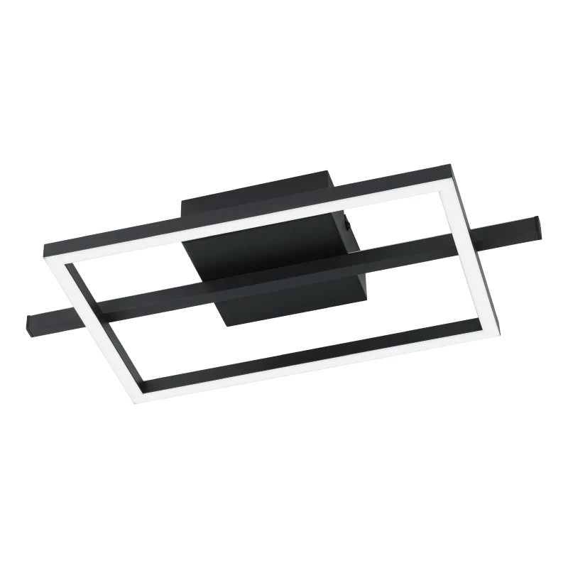EGLO LED Plafondlamp Amandolo | 17W 2765K 1900Lm | IP20 Dimbaar | Zwart