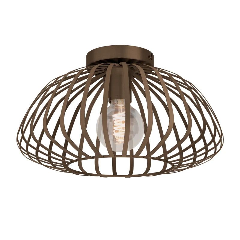 EGLO LED Plafondlamp Espinal | 1X E27 Max 40W | IP20 | Brons