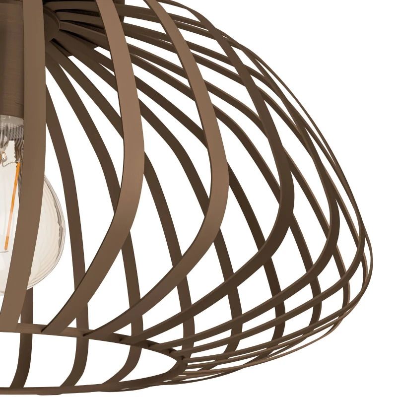 EGLO LED Plafondlamp Espinal | 1X E27 Max 40W | IP20 | Brons