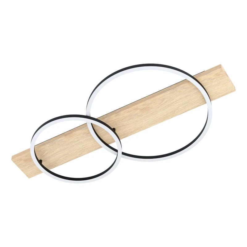EGLO LED Wand/Plafondlamp Boyal | 12W 3000K 3400Lm | IP20 | Hout