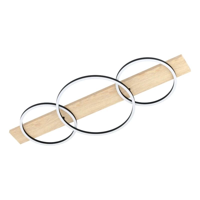 EGLO LED Wand/Plafondlamp Boyal | 12W 3000K 5100Lm | IP20 | Hout