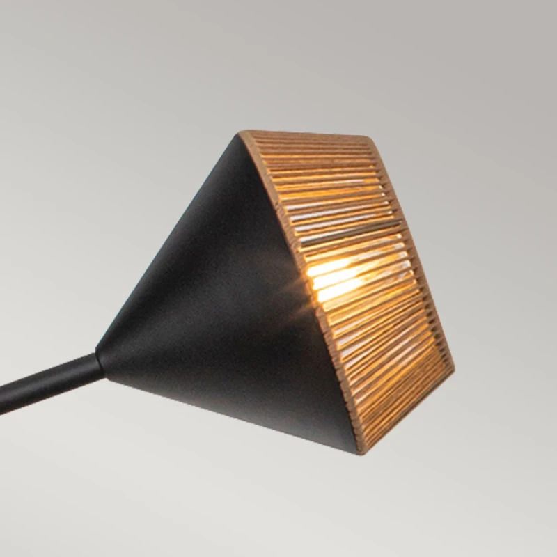 Alora Mood LED Kroonluchter | 6X E14 Max 40W | Matte Black & Natural
