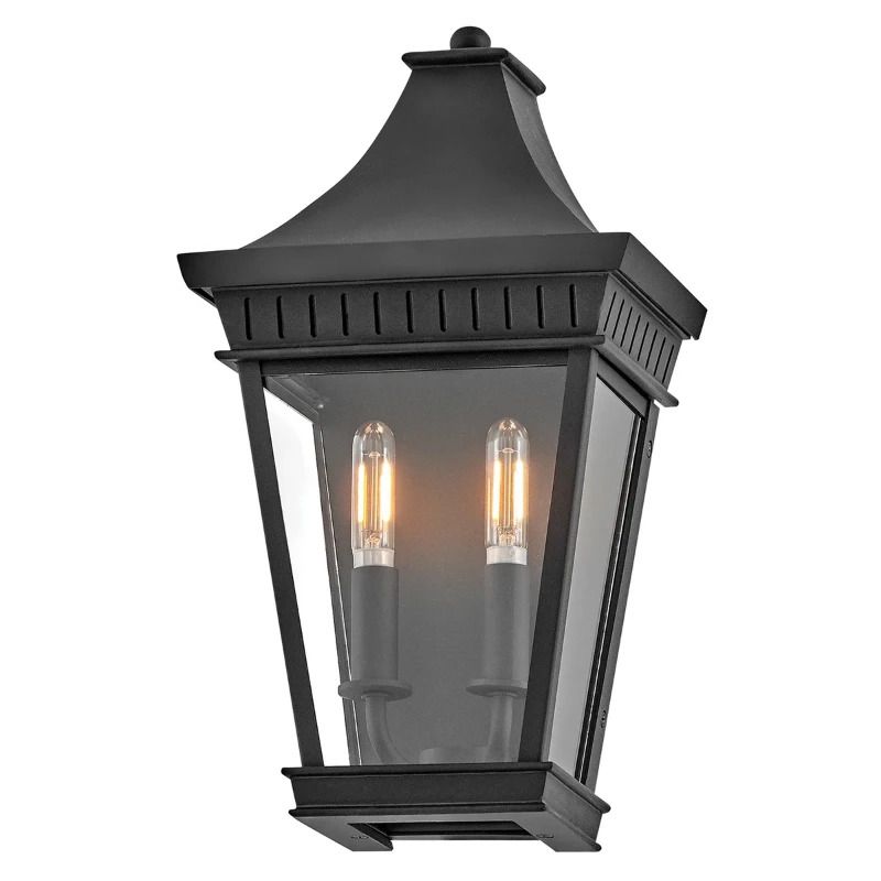 Hinkley LED Wand Buitenlamp Chapel Hill | 2X E27 Max 40W | Museum Black