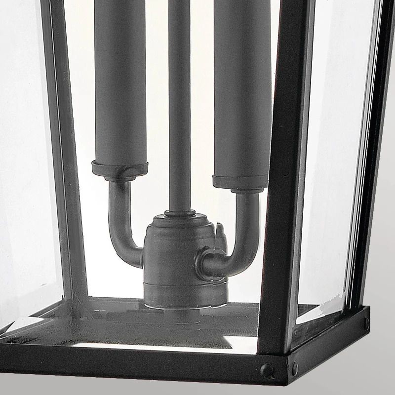 Hinkley LED Wand Buitenlamp Dawson | 2X E27 Max 40W | Black with Burnished Bronze accent