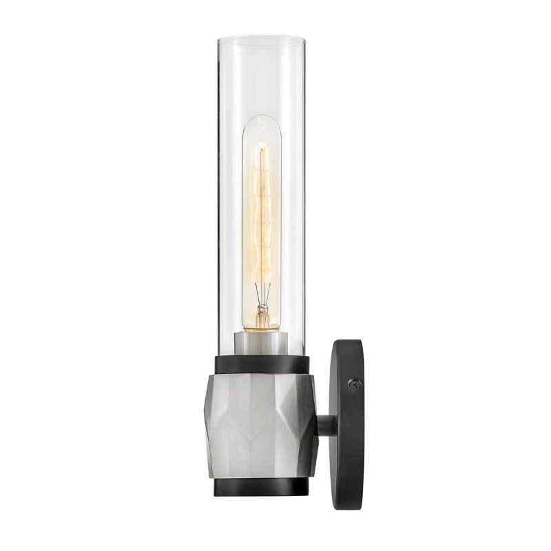 Hinkley LED Wandlamp Ellison | 1X E27 Max 40W | Black with Brushed Nickel