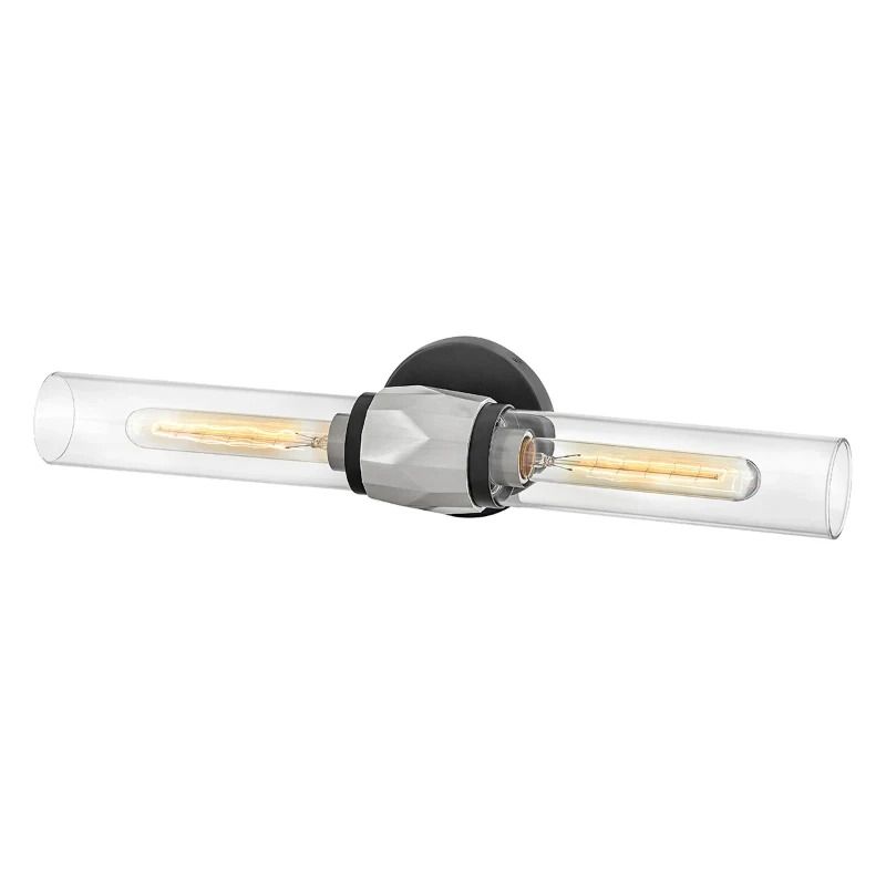 Hinkley LED Wandlamp Ellison | 2X E27 Max 40W | Black with Brushed Nickel