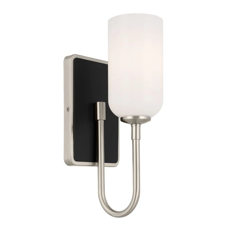 Kichler LED Wandlamp Solia | 1X E27 Max 3W | Brushed Nickel & Black