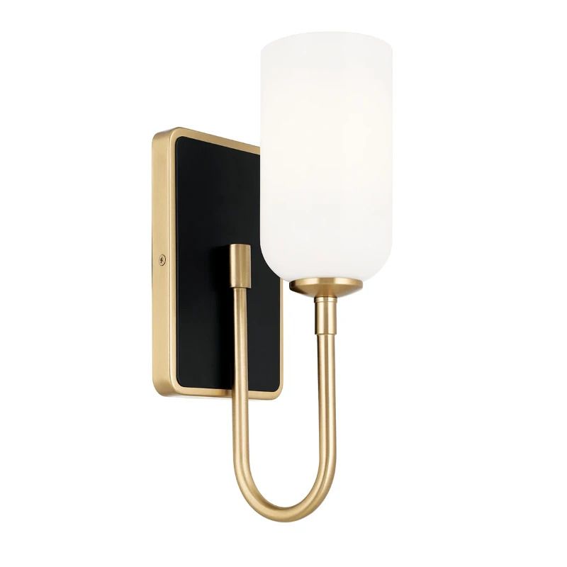 Kichler LED Wandlamp Solia | 1X E27 Max 3W | Champagne Bronze & Black