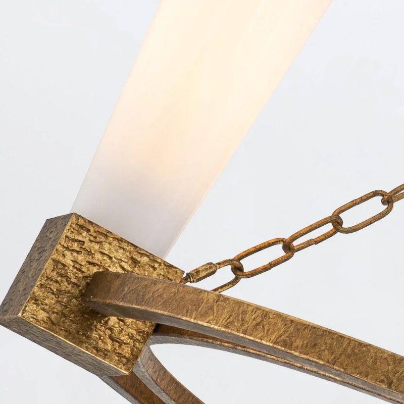 Elstead Lighting LED Kroonluchter | 4X E27 Max 40W | Distressed Gold