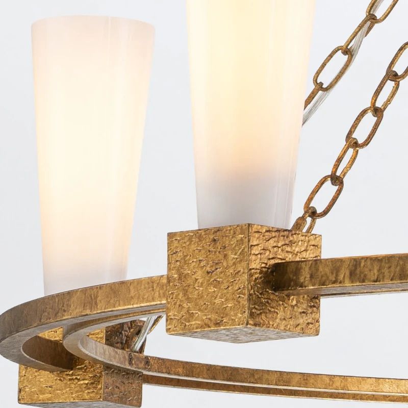Elstead Lighting LED Kroonluchter | 5X E27 Max 40W | Distressed Gold
