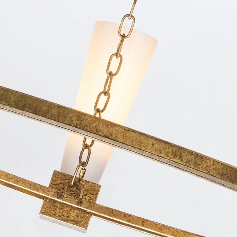 Elstead Lighting LED Kroonluchter | 5X E27 Max 40W | Distressed Gold