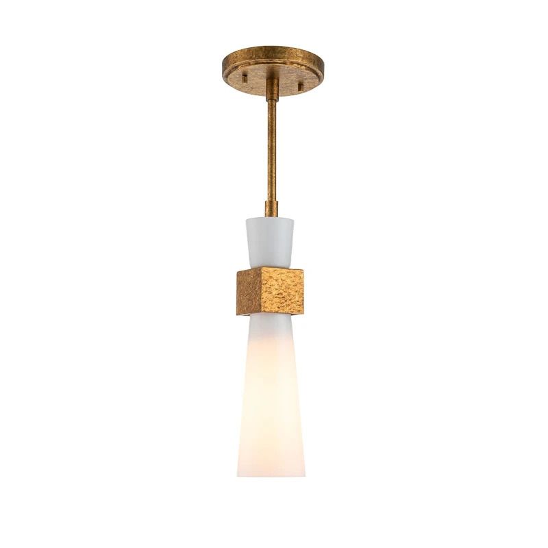 Elstead Lighting LED Hanglamp Kristy | 1X E27 Max 40W | Distressed Gold