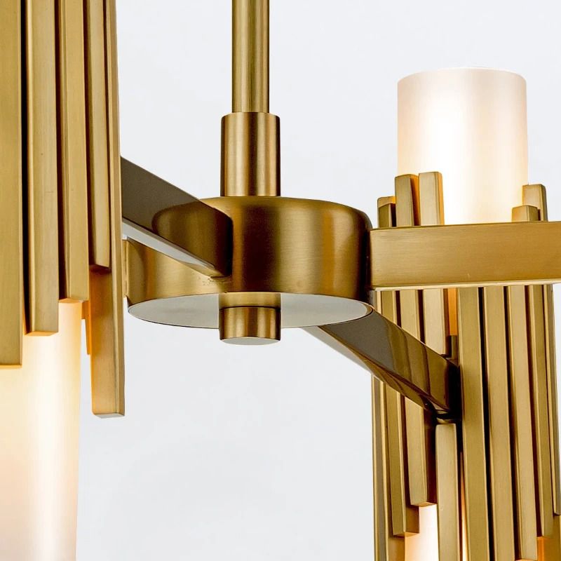 Elstead Lighting LED Kroonluchter | 8X E27 Max 40W | Aged Brass