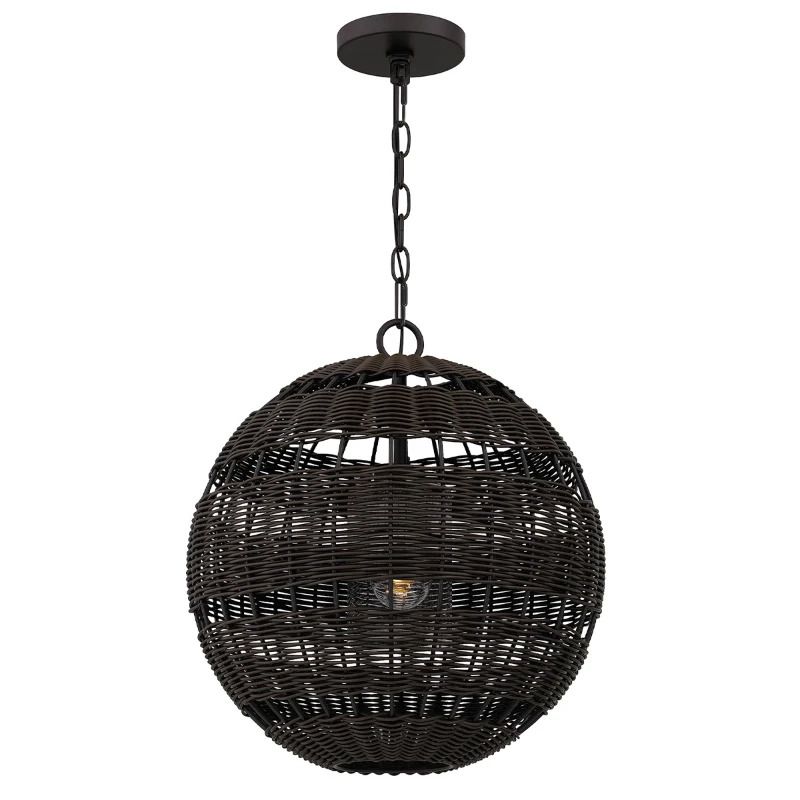 Quoizel LED Buiten Hanglamp Lindendale | 1X E27 Max 60W | IP44 | Western Bronze