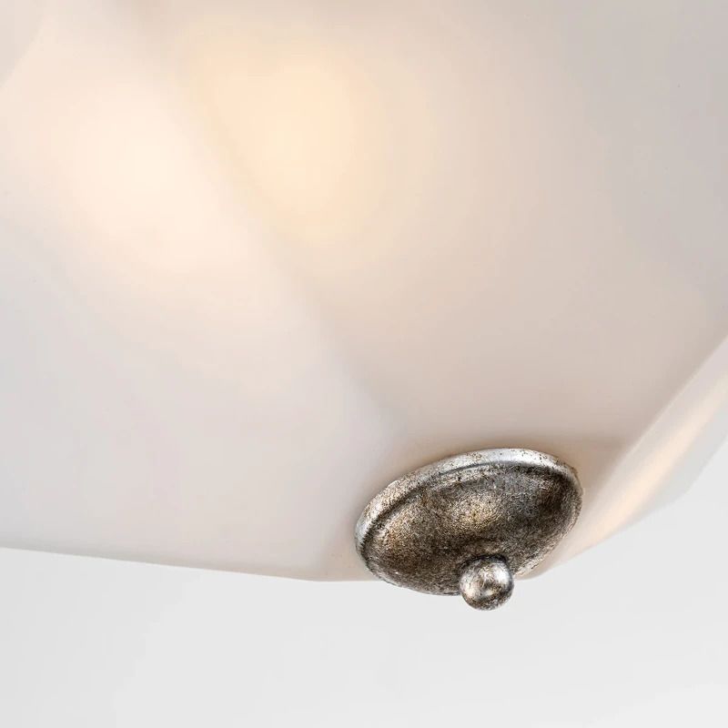 Flambeau LED Plafondlamp Star | 2X E27 Max 40W | Distressed Silver