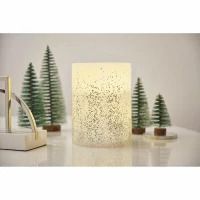 Paulmann Pauleen LED Wax Kaars Glimmend Glitter Groot warmwit voor 3 x AA batterij met schakelaar