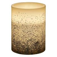 Paulmann Pauleen LED Wax Kaars Glimmend Glitter Groot warmwit voor 3 x AA batterij met schakelaar