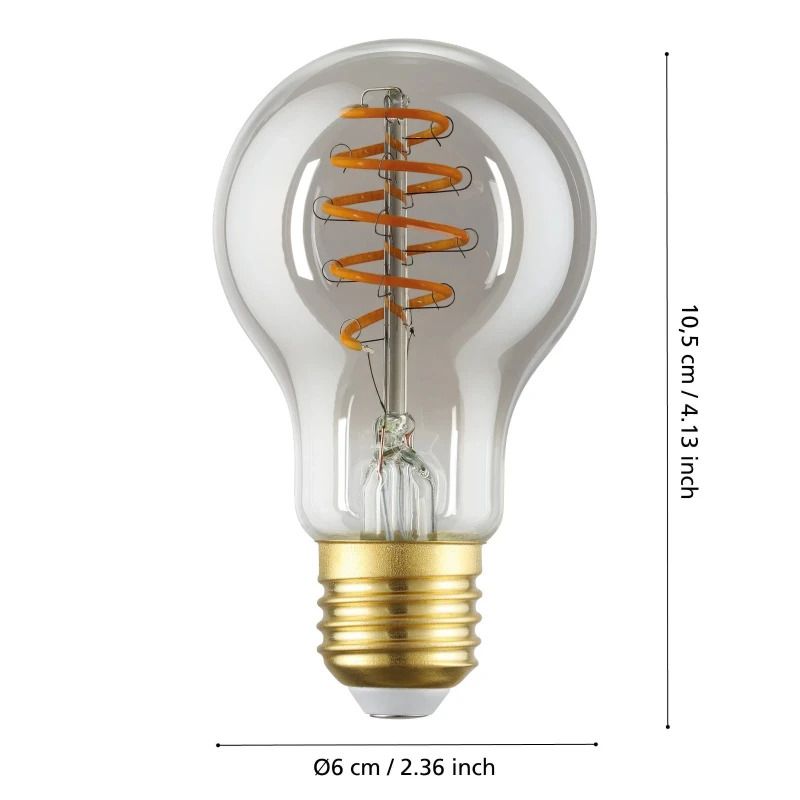 EGLO E27 LED Lamp A60 Smart | 4W Smoke 150Lm Dimbaar | Zigbee