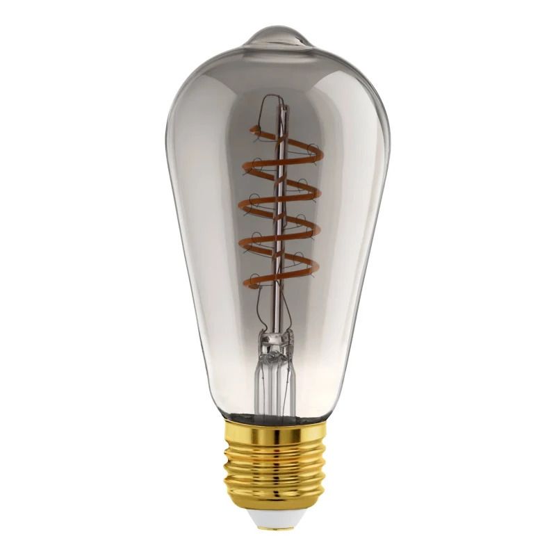 EGLO E27 LED Edisonlamp ST64 Smart | 4W Smoke 150Lm Dimbaar | Zigbee