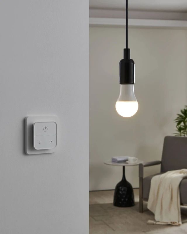 EGLO 2X E27 LED Lamp A60 Smart | 9W RGB 806Lm Dimbaar | Zigbee | Met Wandschakelaar