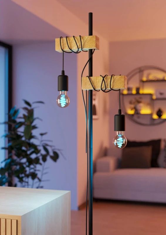 EGLO 2X E27 LED Lamp A60 Smart | 4.9W 2200K/6500K 360Lm Dimbaar | Zigbee | Met Wandschakelaar