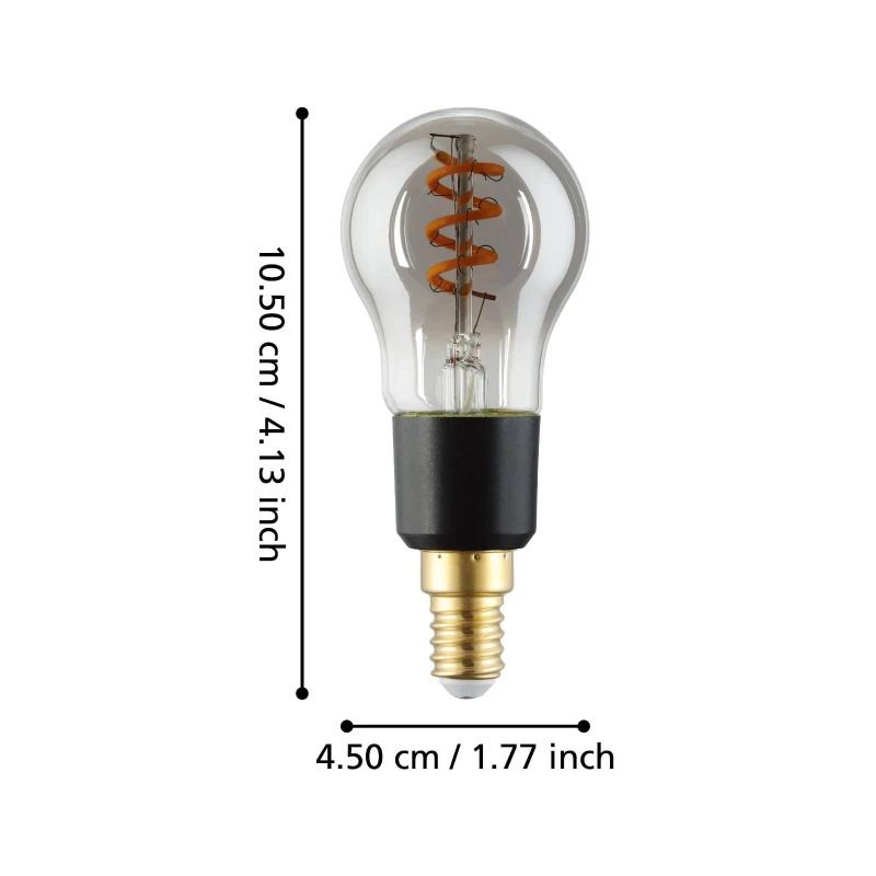 EGLO E14 LED Kogellamp G45 Smart | 4W Smoke 150Lm Dimbaar | Zigbee