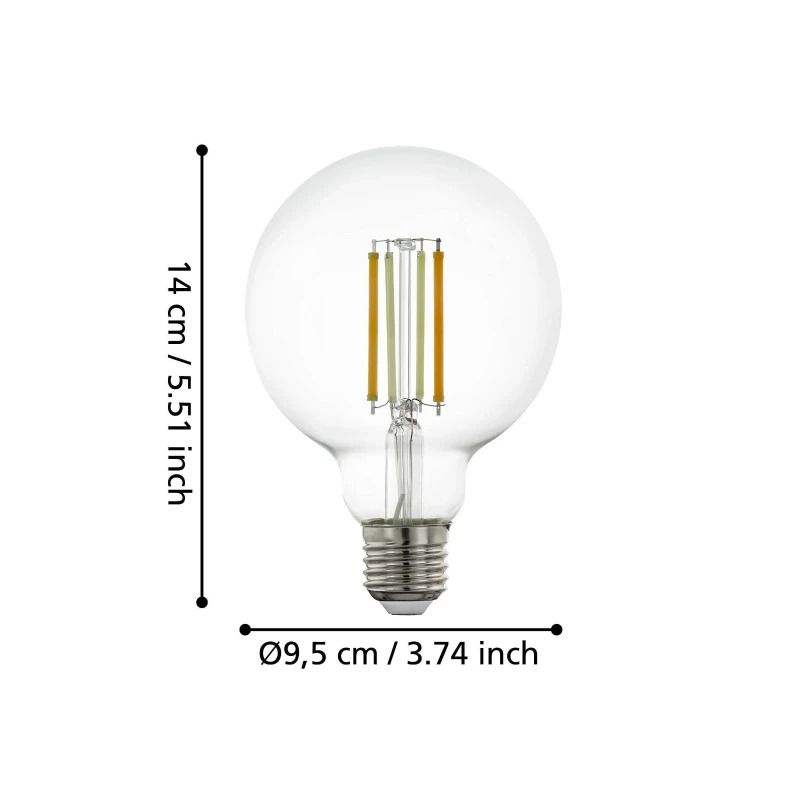 EGLO E27 LED Globelamp G95 Smart | 6W 2200K/6500K 806Lm Dimbaar | Zigbee