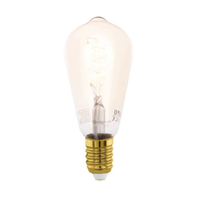 EGLO E27 LED Edisonlamp ST64 Smart | 4.9W Amber 360Lm Dimbaar | Zigbee