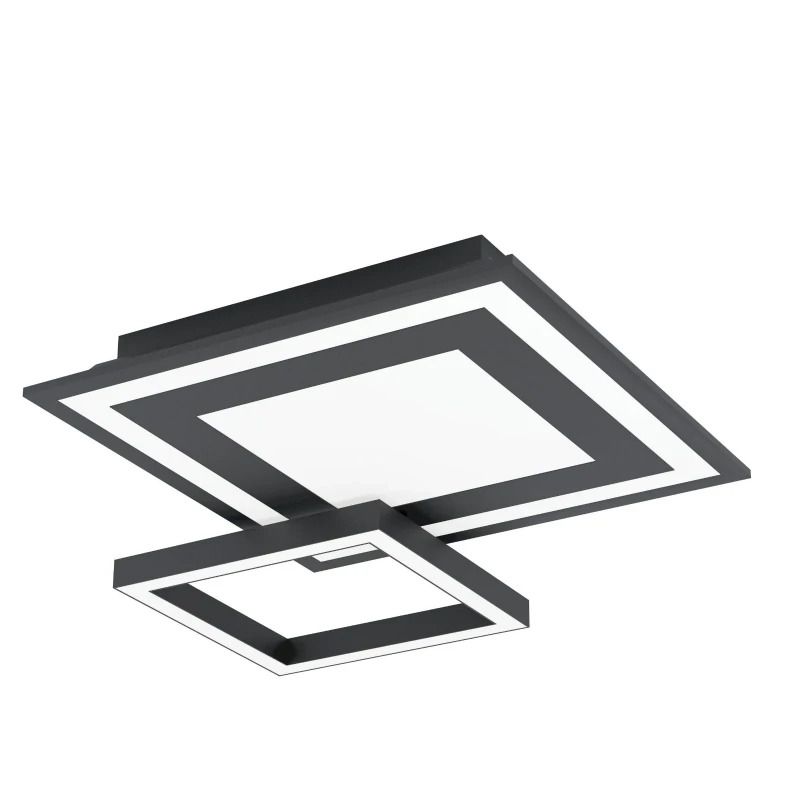 EGLO Plafondlamp Smart Savatarila | 21.6W RGB 2600Lm | IP20 Dimbaar Zigbee | Zwart