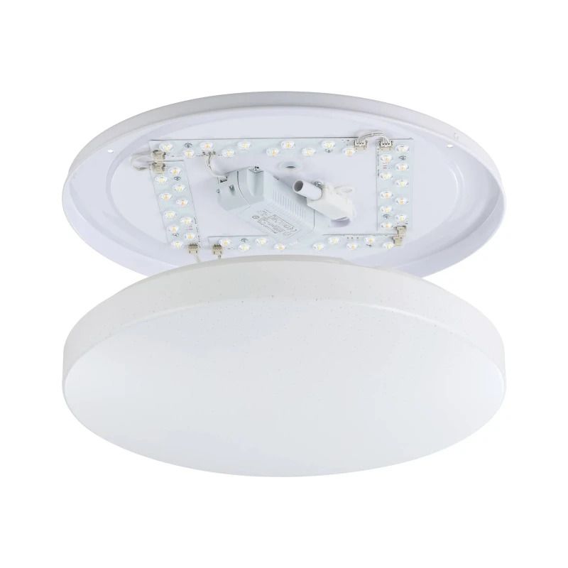 EGLO Plafond/wandarmatuur Smart Totari | 19.2W 2700K/6500K 2160Lm | IP20 Dimbaar Zigbee | Kristaleffect
