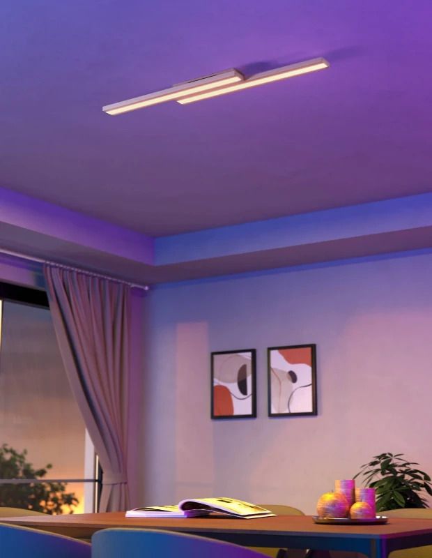 EGLO Plafondlamp Smart Saliteras | 20.4W RGB 3100Lm | IP20 Dimbaar Zigbee | Wit