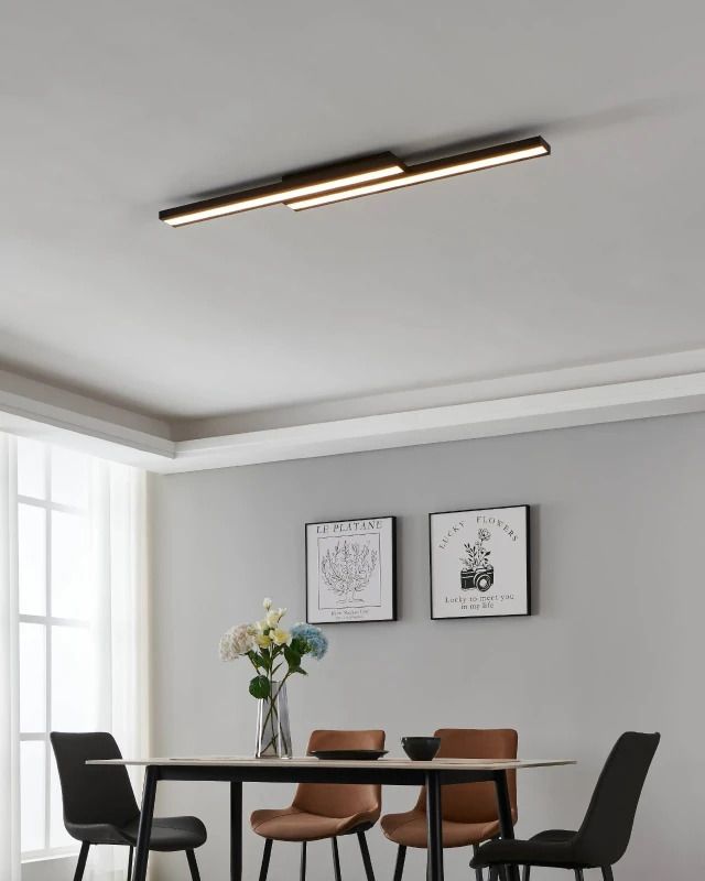 EGLO Plafondlamp Smart Saliteras | 20.4W RGB 3100Lm | IP20 Dimbaar Zigbee | Zwart