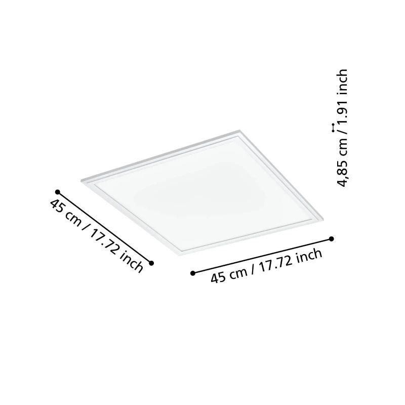 EGLO LED Paneel Smart Salobrena | 21.5W 2700K/6500K 2500Lm | IP20 Dimbaar Zigbee | Wit
