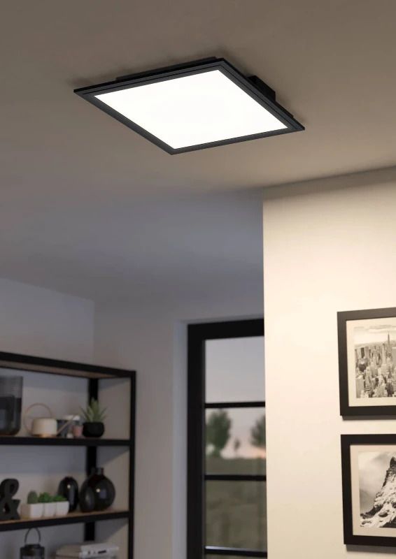 EGLO LED Paneel Smart Salobrena | 15.3W 2700K/6500K 1790Lm | IP20 Dimbaar Zigbee | Zwart