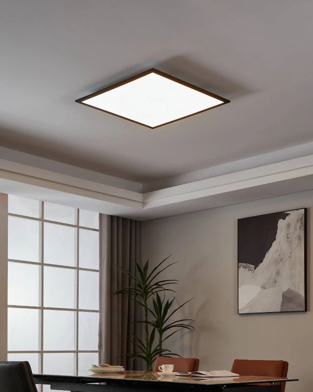 EGLO LED Paneel Smart Salobrena | 33W 2700K/6500K 4100Lm | IP20 Dimbaar Zigbee | Zwart