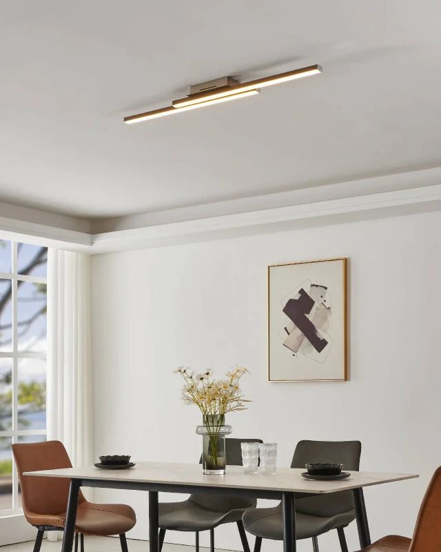 EGLO Plafondlamp Smart Fraioli | 34W RGB 4800Lm | IP20 Dimbaar Zigbee | Nikkelmat
