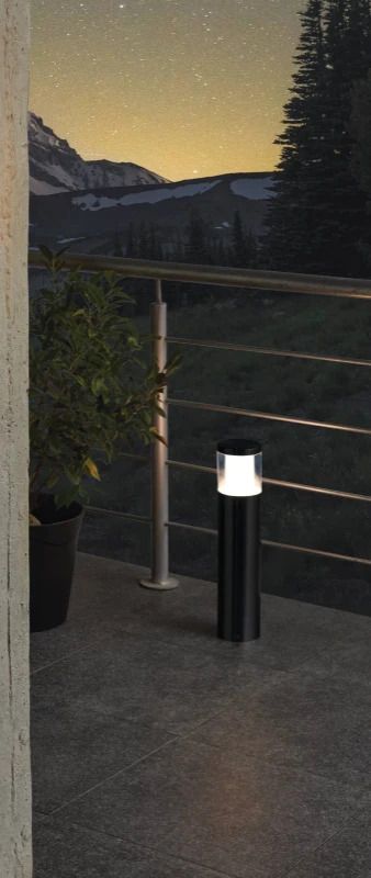 EGLO LED Tuinpaal Smart Basalgo | 1X E27 9W RGB 806Lm | IP44 Zigbee | Zwart