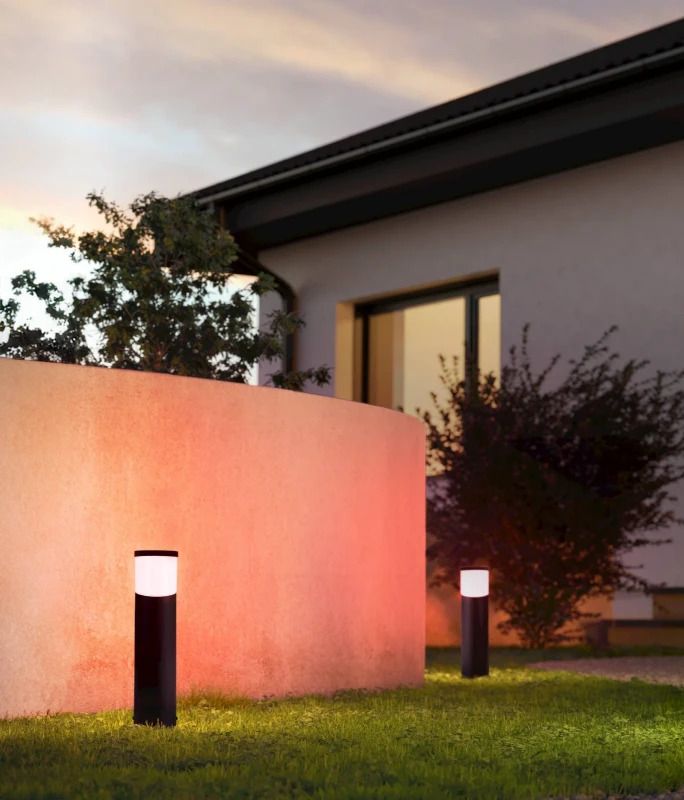 EGLO LED Tuinpaal Smart Basalgo | 1X E27 9W RGB 806Lm | IP44 Zigbee | Zwart