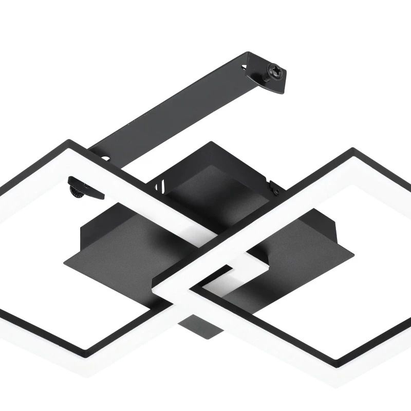 EGLO Plafondlamp Smart Paranday | 21.5W 3000K/6500K 2500Lm | IP20 Dimbaar Zigbee | Zwart/wit