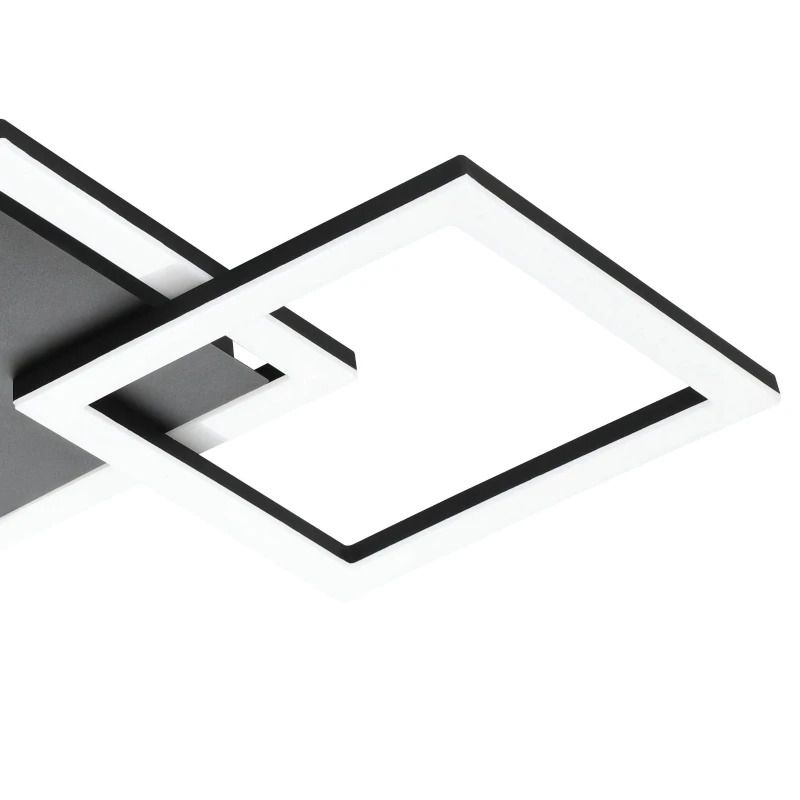 EGLO Plafondlamp Smart Paranday | 32.4W 3000K/6500K 4000Lm | IP20 Dimbaar Zigbee | Zwart/wit